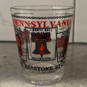 Pennsylvania Vintage Keystone State Lipco Shot Glass
PA Souvenir